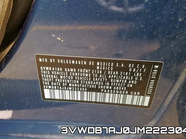 3VWDB7AJ0JM222304 фото 2