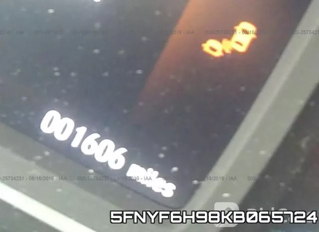 5FNYF6H98KB065724 фото 8