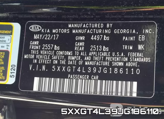 5XXGT4L39JG186110 фото 10