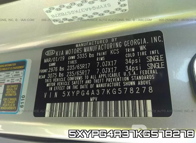 5XYPG4A37KG578278 фото 10