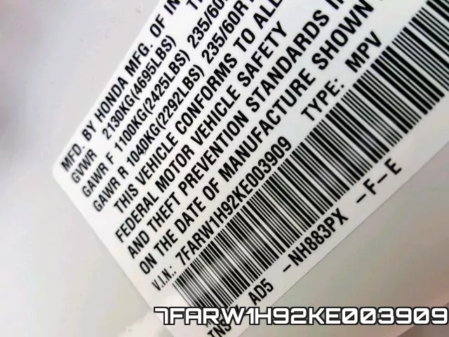 7FARW1H92KE003909 фото 2