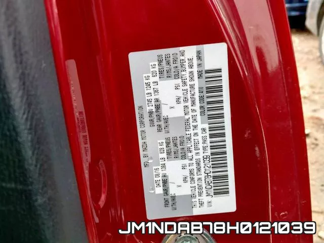 JM1NDAB78H0121039 фото 2