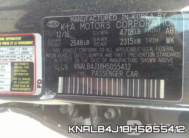 KNALB4J18H5055412 фото 10