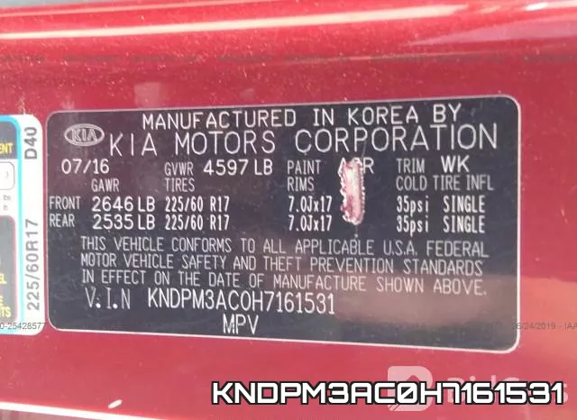 KNDPM3AC0H7161531 фото 9