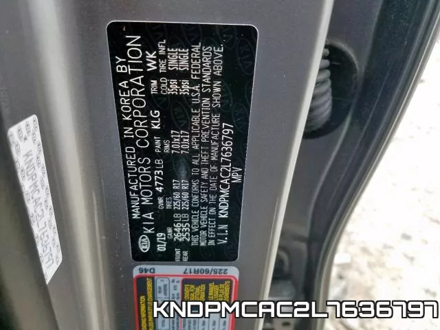 KNDPMCAC2L7636797 фото 2