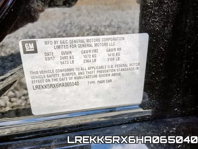 LREKK5RX6HA065040 фото 2