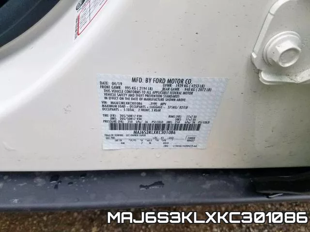 MAJ6S3KLXKC301086 фото 2