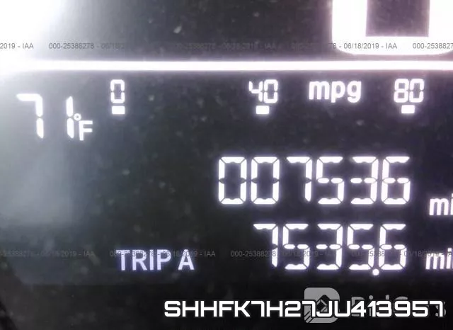 SHHFK7H27JU413957 фото 8