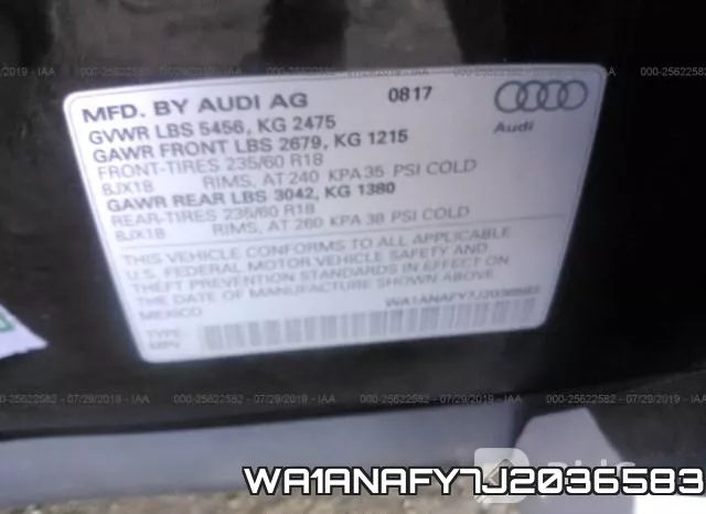 WA1ANAFY7J2036583 фото 10