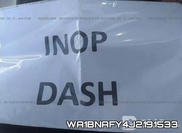 WA1BNAFY4J2191533 фото 8
