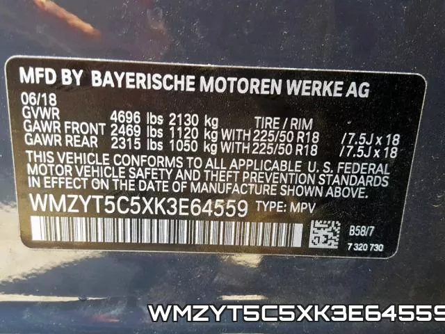 WMZYT5C5XK3E64559 фото 2