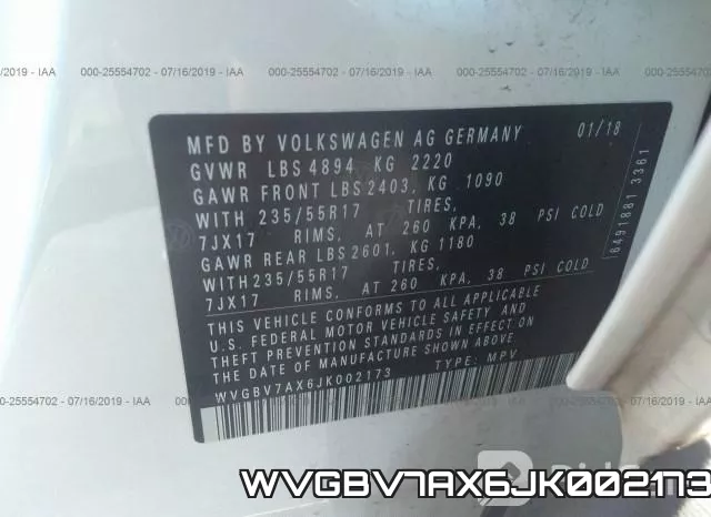 WVGBV7AX6JK002173 фото 10