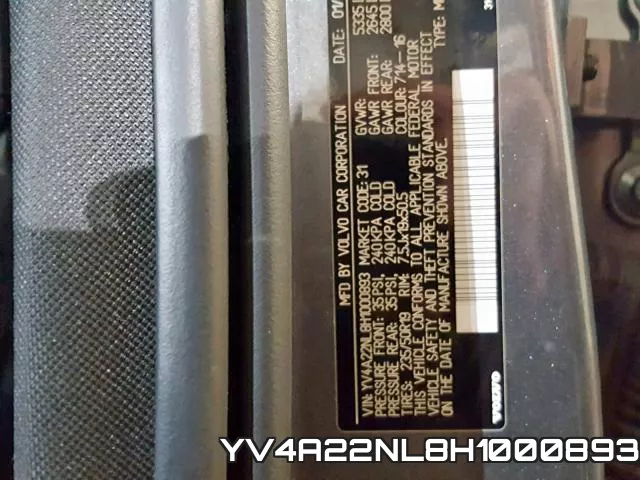 YV4A22NL8H1000893 фото 2