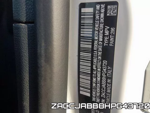 ZACCJABB8HPG43720 фото 2