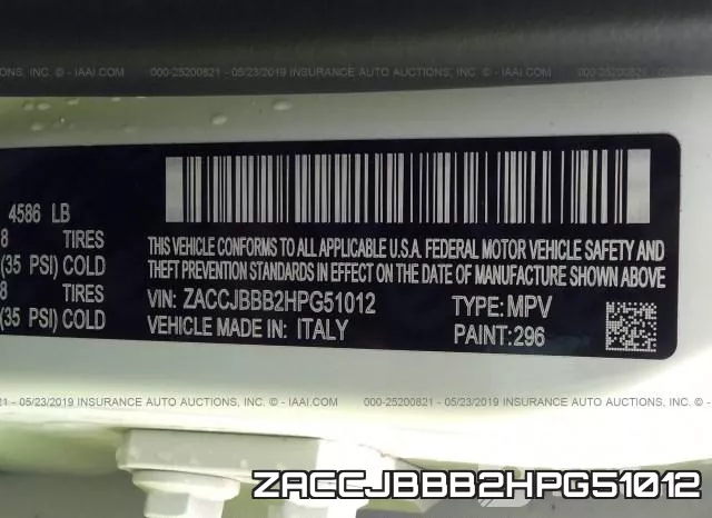 ZACCJBBB2HPG51012 фото 10