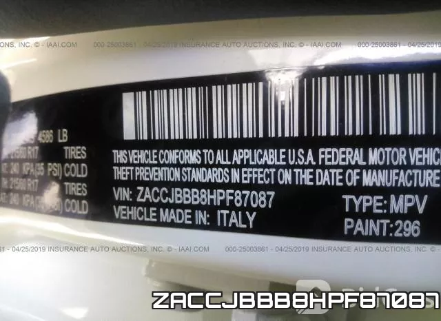 ZACCJBBB8HPF87087 фото 10