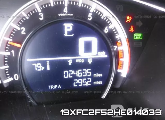 19XFC2F52HE014033 фото 8