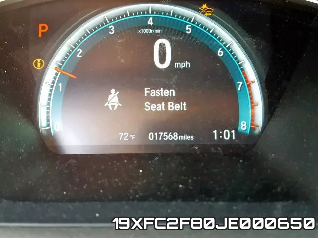 19XFC2F80JE000650 фото 8