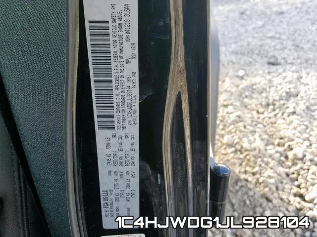 1C4HJWDG1JL928104 фото 2