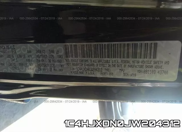 1C4HJXDN0JW204312 фото 10