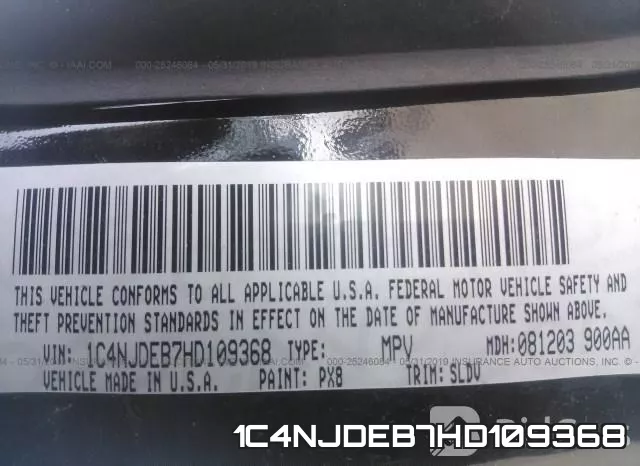 1C4NJDEB7HD109368 фото 10