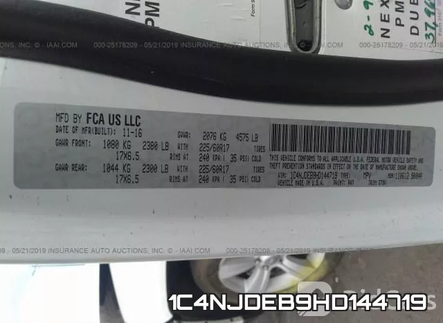 1C4NJDEB9HD144719 фото 10