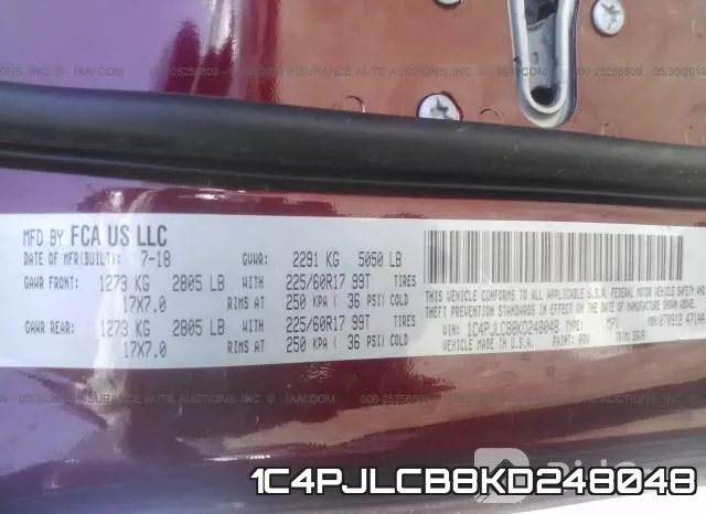 1C4PJLCB8KD248048 фото 9