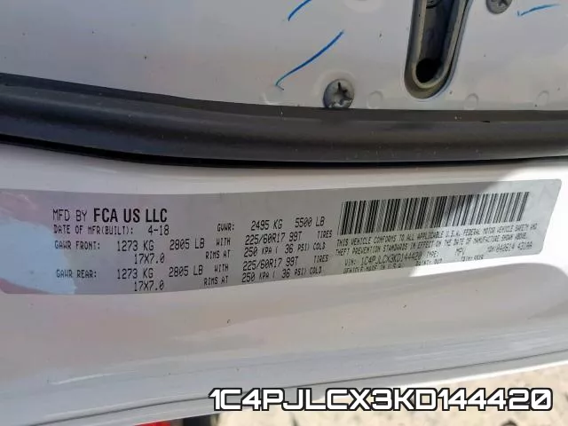 1C4PJLCX3KD144420 фото 2
