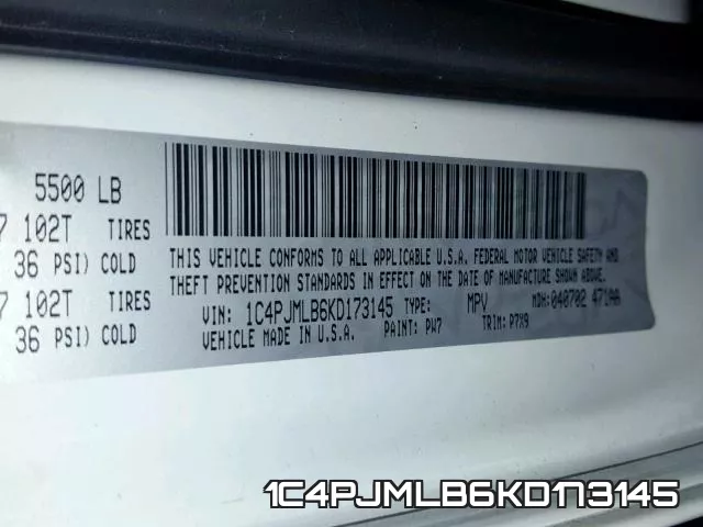 1C4PJMLB6KD173145 фото 2