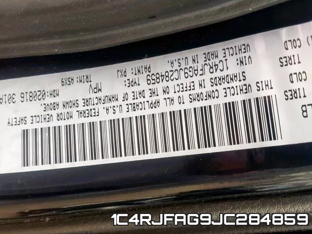 1C4RJFAG9JC284859 фото 2