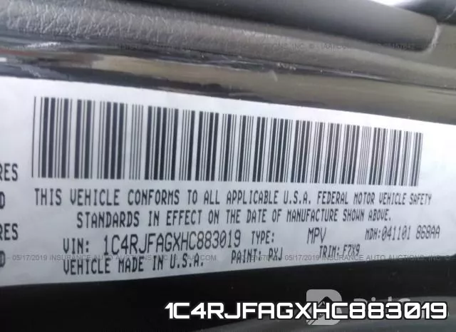 1C4RJFAGXHC883019 фото 10
