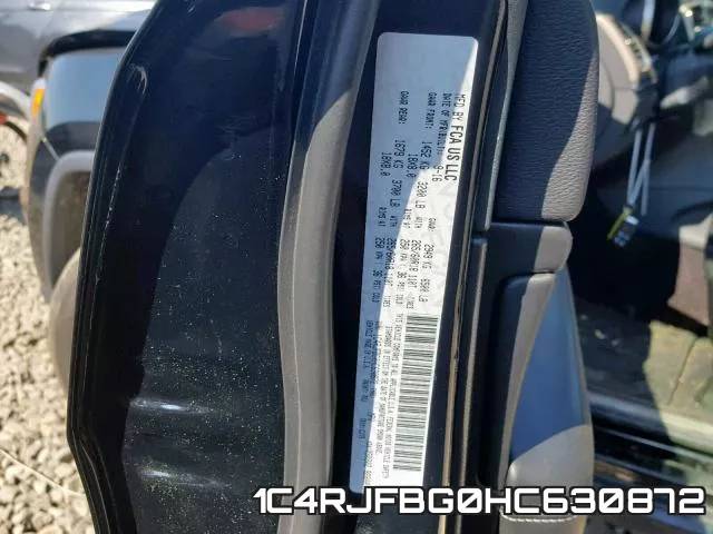 1C4RJFBG0HC630872 фото 2