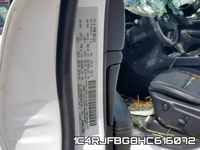 1C4RJFBG8HC616072 фото 2