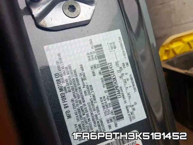 1FA6P8TH3K5181452 фото 2