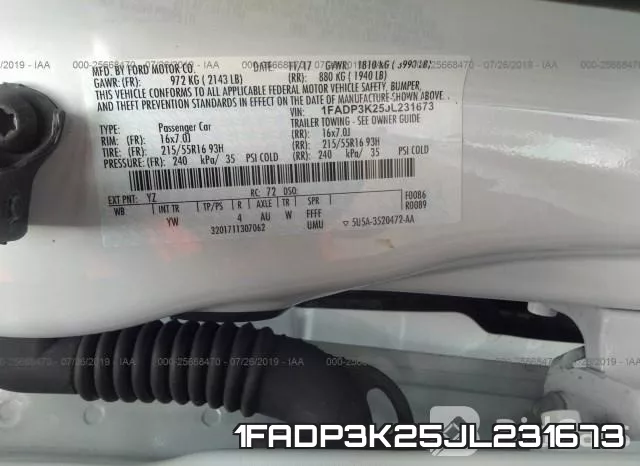 1FADP3K25JL231673 фото 9
