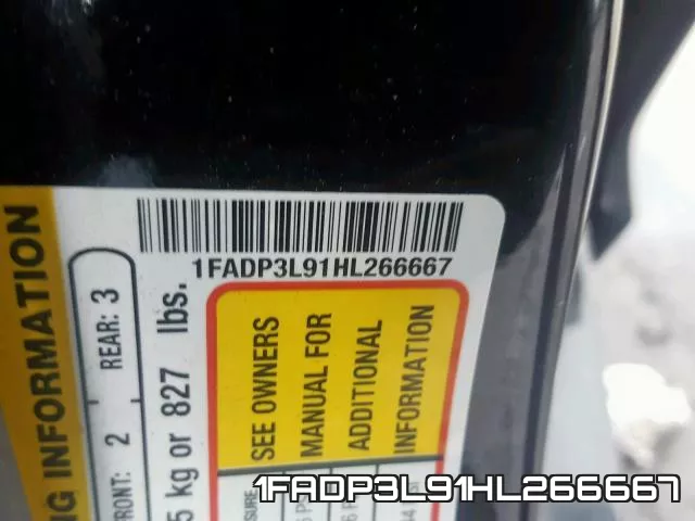 1FADP3L91HL266667 фото 2