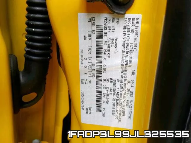 1FADP3L99JL325535 фото 2
