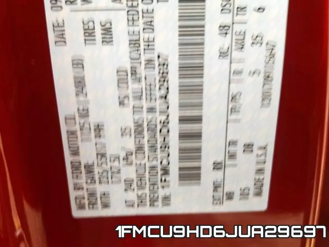 1FMCU9HD6JUA29697 фото 2