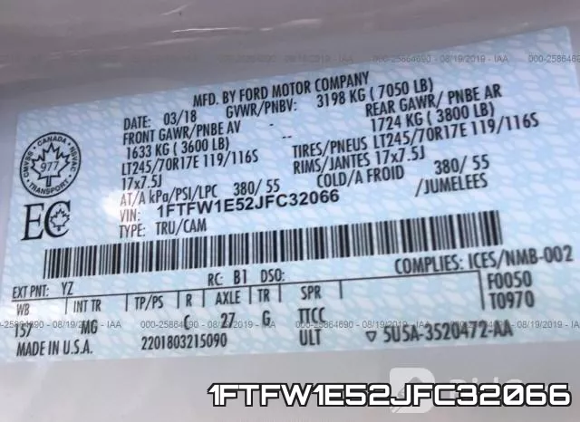 1FTFW1E52JFC32066 фото 10