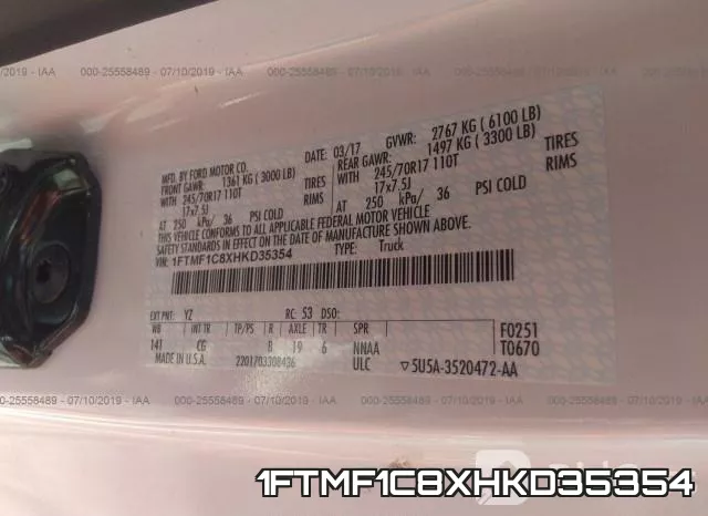 1FTMF1C8XHKD35354 фото 10