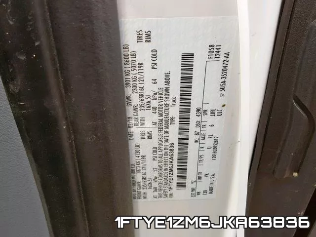 1FTYE1ZM6JKA63836 фото 2