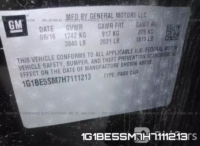 1G1BE5SM7H7111213 фото 10