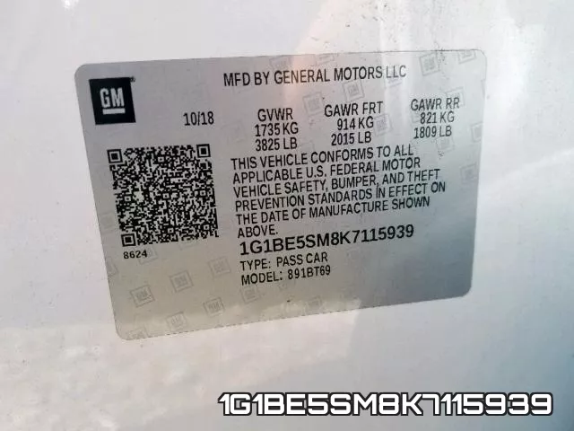 1G1BE5SM8K7115939 фото 2