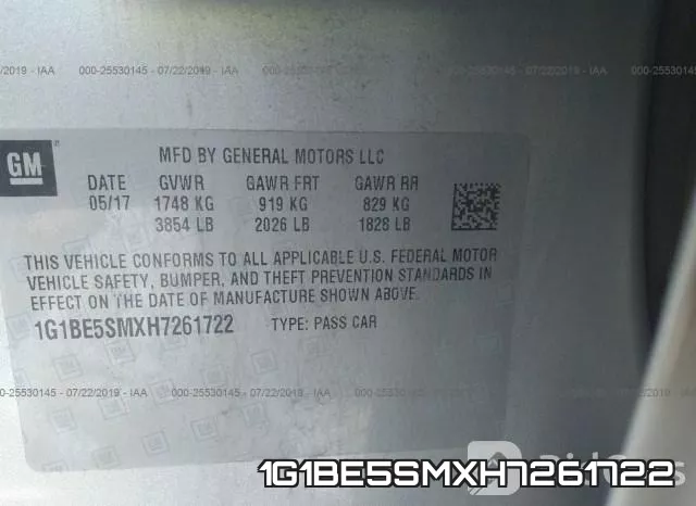 1G1BE5SMXH7261722 фото 10