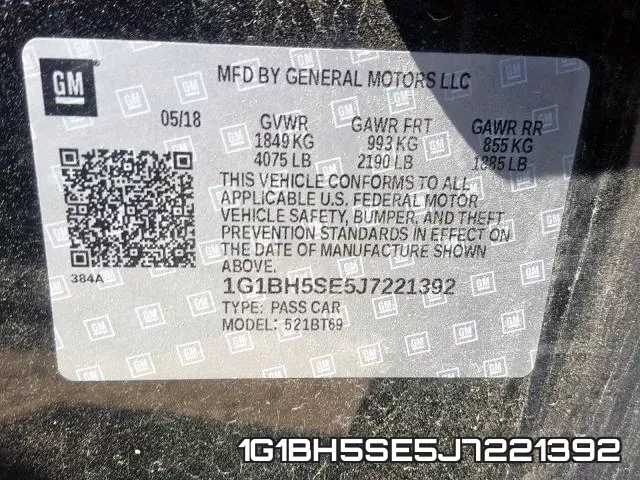 1G1BH5SE5J7221392 фото 2