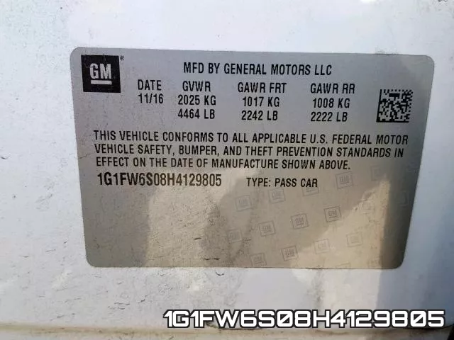 1G1FW6S08H4129805 фото 2