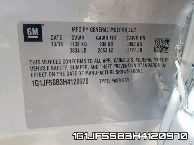 1G1JF5SB3H4120970 фото 2