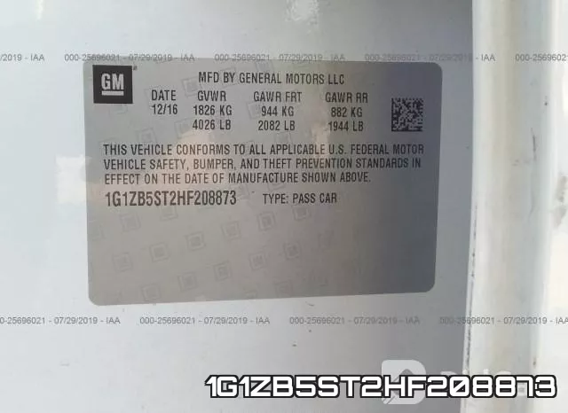 1G1ZB5ST2HF208873 фото 10