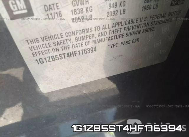 1G1ZB5ST4HF176394 фото 10