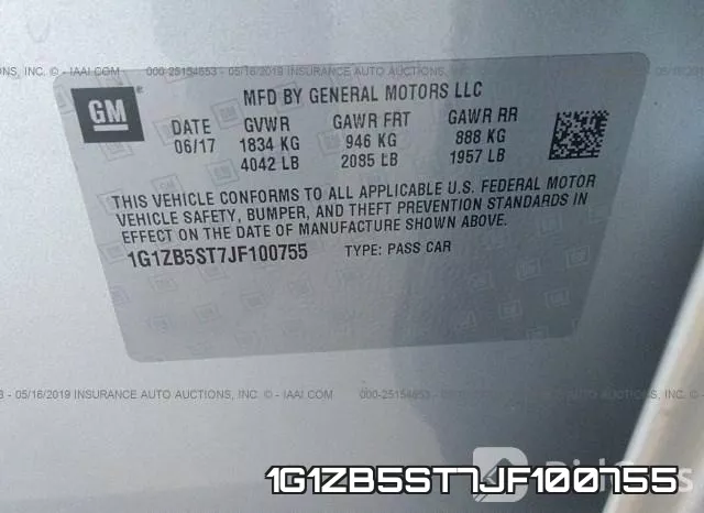 1G1ZB5ST7JF100755 фото 10